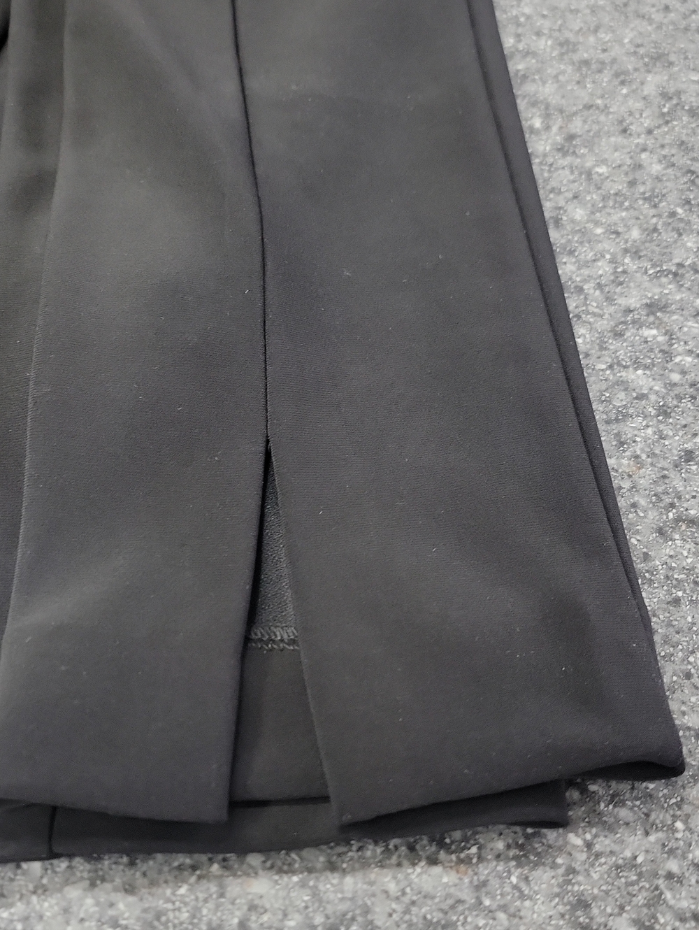 Joseph Ribkoff Black Dress Pants With Back Seam And Slit